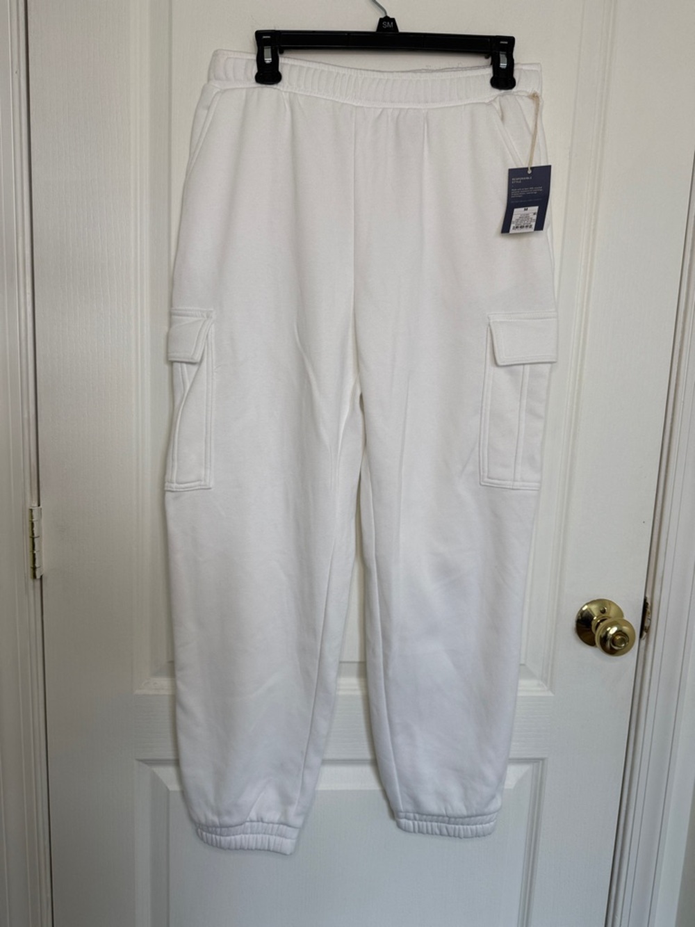 Universal Thread White Joggers with Side Pockets